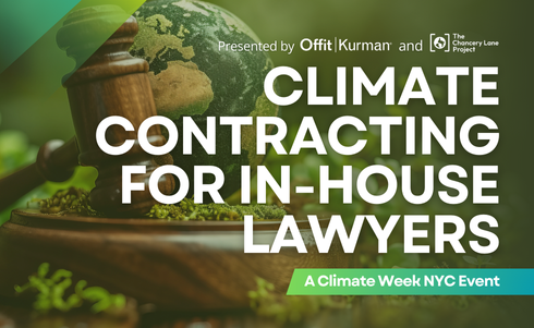 Climate Contracting for In-House Lawyers