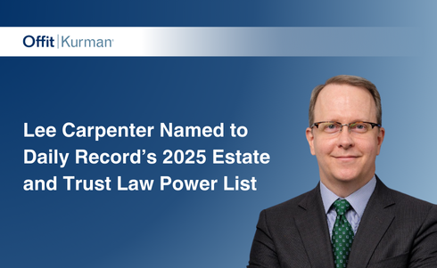 Lee Carpenter Named to Daily Record’s 2025 Estate and Trust Law Power List