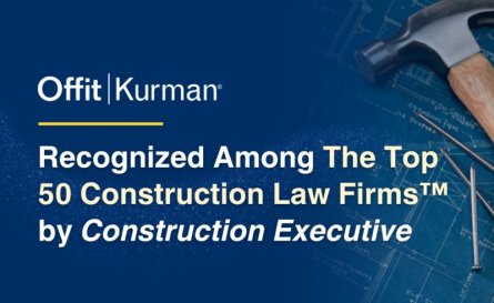 <p>Offit Kurman is honored to be included in the&nbsp;<em>Construction Executive</em>&nbsp;2026 ranking of the Top 50 Construction Law Firms&trade;, landing at No. 39. Congratulations to our <a href="https://www.offitkurman.com/construction-law-transactions-and-disputes/people" target="_self">construction law team</a> for this well-earned recognition!</p>
