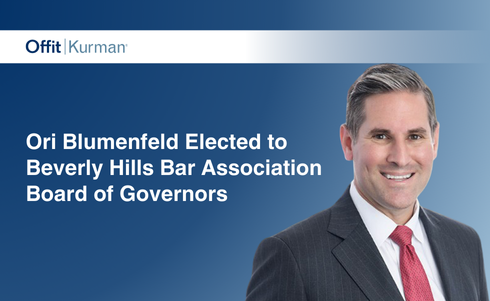 Ori Blumenfeld Elected to Beverly Hills Bar Association Board of Governors