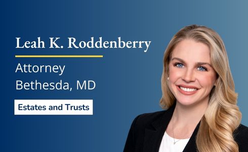 Offit Kurman Adds Estates and Trusts Attorney Leah K. Roddenberry to the Bethesda Office