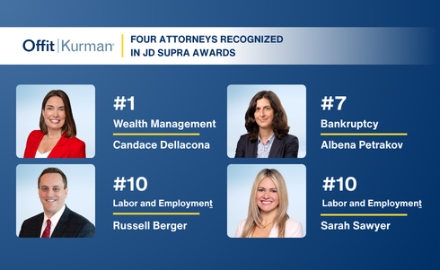 Offit Kurman, Four Attorneys Recognized in JD Supra Awards