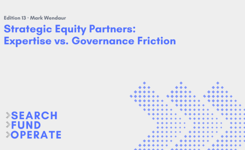 Strategic Equity Partners: Expertise vs. Governance Friction