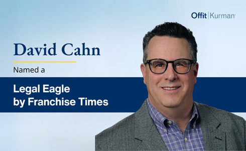 David Cahn Named 2026 Legal Eagle by Franchise Times